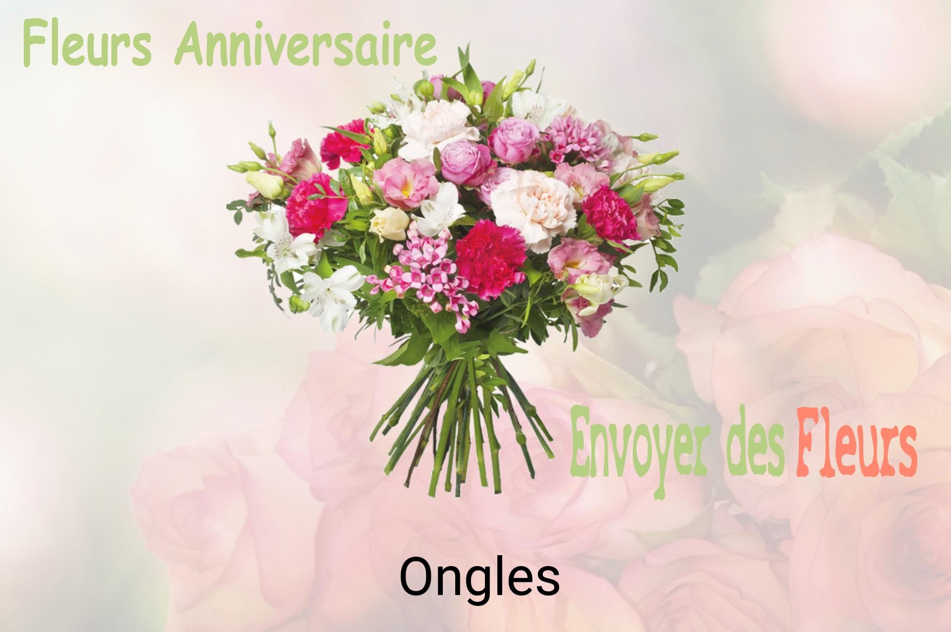 Bouquet de fleurs d’anniversaire livré à Ongles